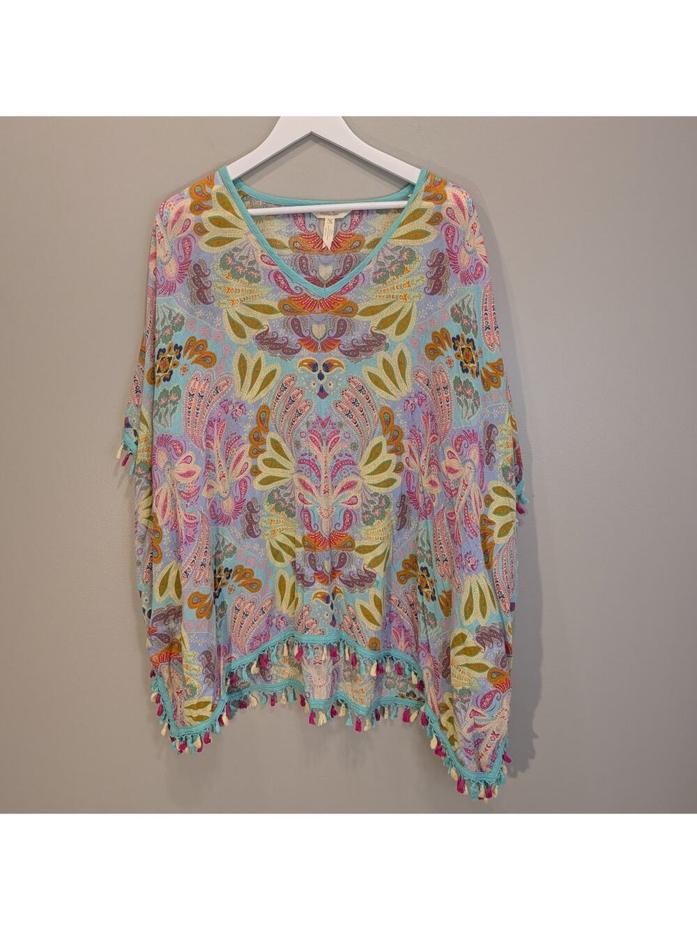 Matilda Jane Coverup Swim Beach Travel Vacation Tassel Layer - Size M